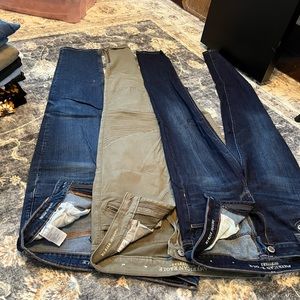 Lot of 3 American Eagle Jeans Size 12 long or xlong